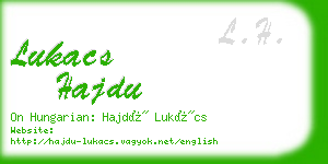 lukacs hajdu business card